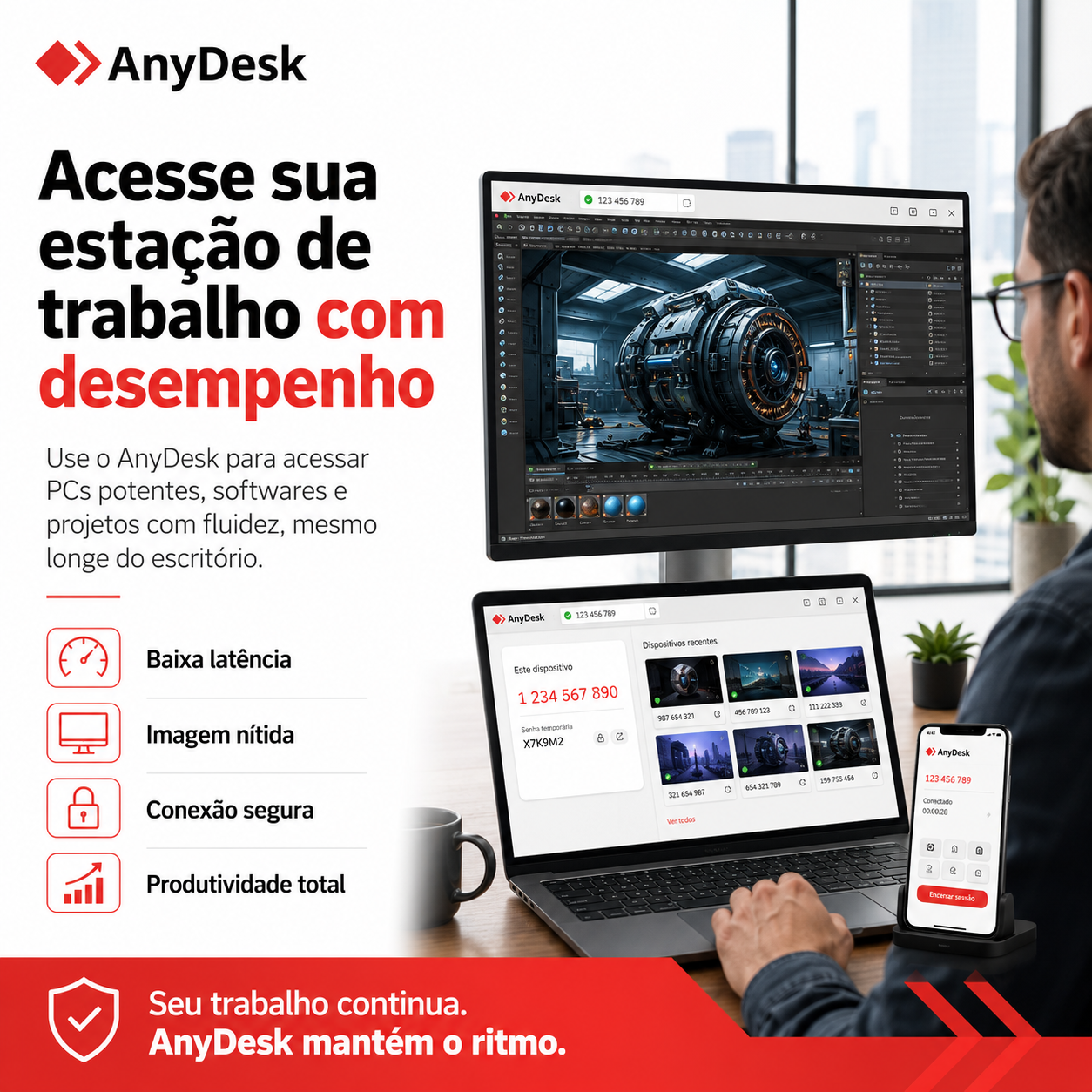 Etapas para obter e usar AnyDesk em computador